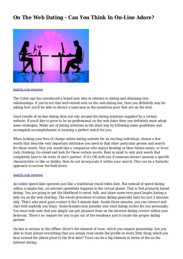 Webdating